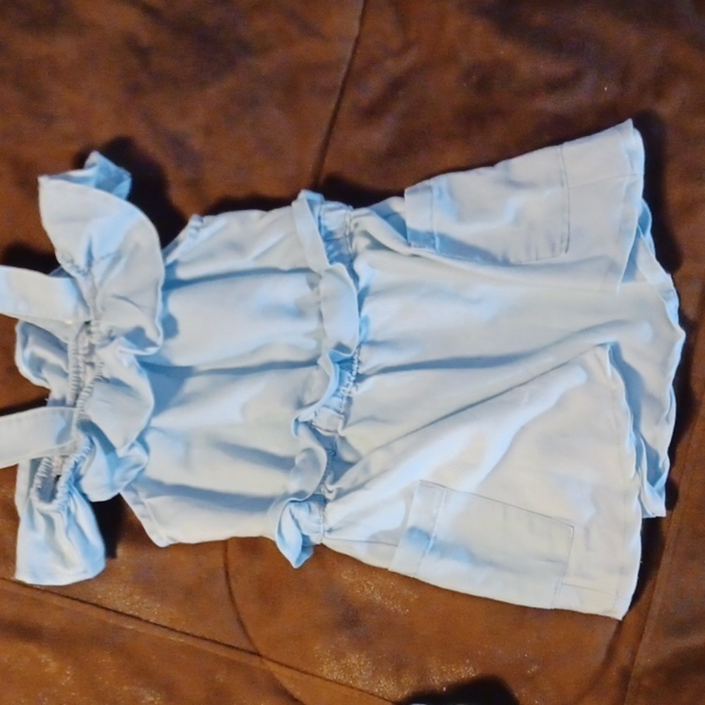 CHILLIPOP, 24 MONTH, BABY BLUE DRESS, WITH DIAPER COVER. - Picture 2 of 6